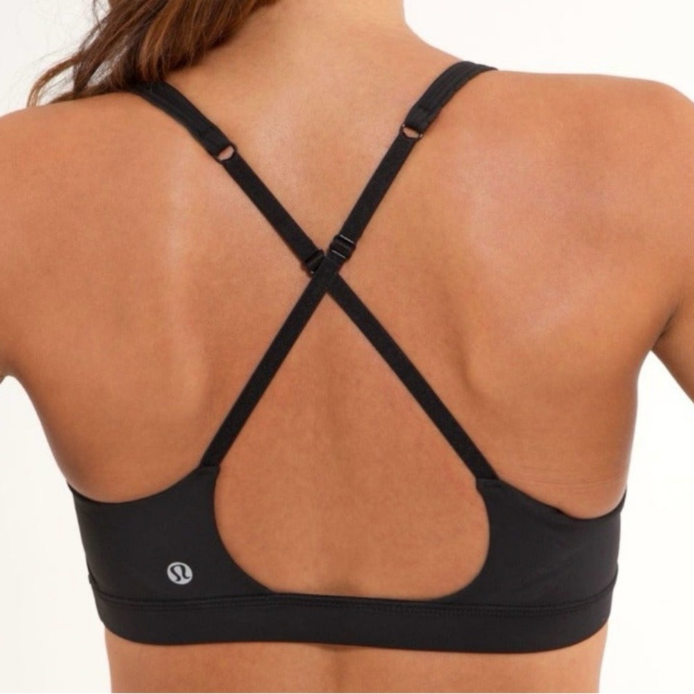 lululemon athletica Cross-Back Black Sports Bra